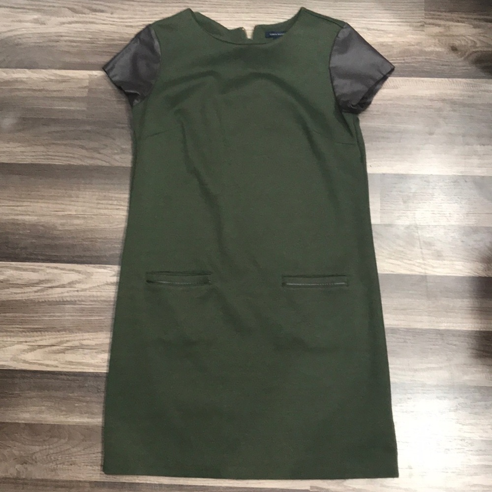Tommy Hilfiger Leather Cap Sleeved Dress